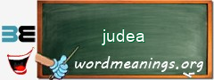 WordMeaning blackboard for judea